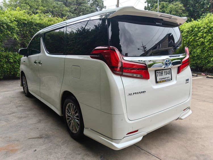 Toyota Alphard 2018 2.5 Hybrid E-Four 4WD Van ไฮบริด ไม่ติดแก๊ส เกียร์อัตโนมัติ ขาว รูปที่ 2