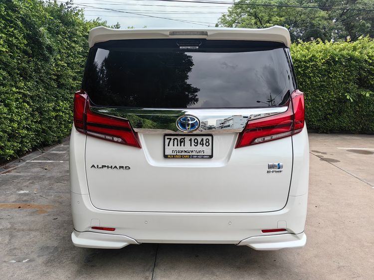 Toyota Alphard 2018 2.5 Hybrid E-Four 4WD Van ไฮบริด ไม่ติดแก๊ส เกียร์อัตโนมัติ ขาว รูปที่ 4