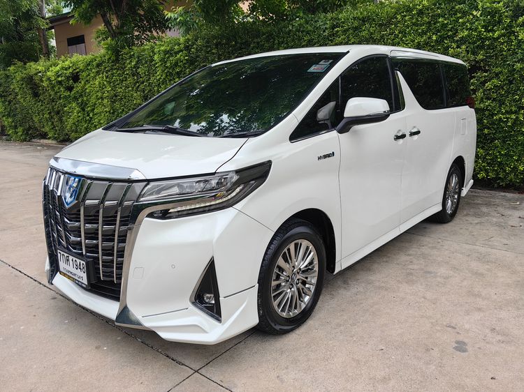 รถ Toyota Alphard 2.5 Hybrid E-Four 4WD สี ขาว