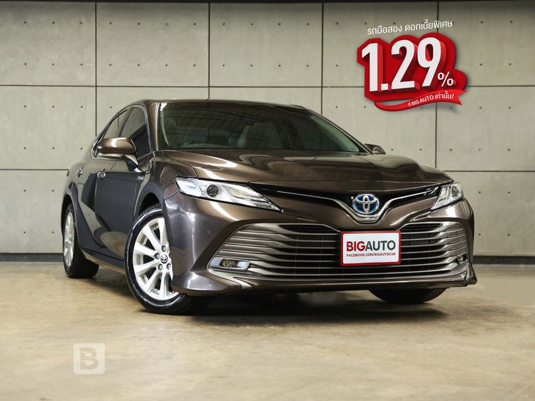 Toyota Camry 2021 2.5 Hybrid Sedan ไฮบริด ไม่ติดแก๊ส เกียร์อัตโนมัติ เทา