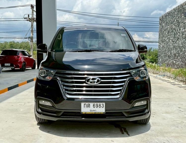 Hyundai Grand Starex 2019 2.5 VIP Utility-car ดีเซล ไม่ติดแก๊ส เกียร์อัตโนมัติ ดำ รูปที่ 2