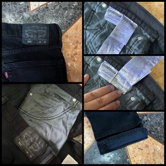 📌LEVI’S 511👖-Super black เอว34-35 รูปที่ 6