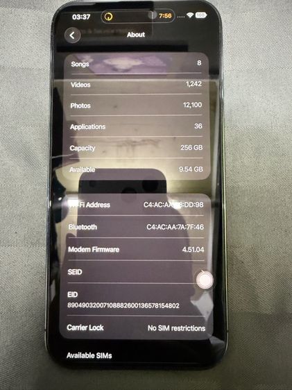 IPhone 14 Pro max 256gb สีม่วง รูปที่ 4