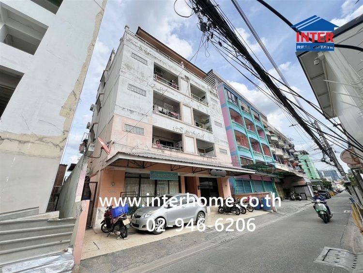 อพาร์ทเม้นท์ 4 ชั้น 53 ตร.ว. อพาร์ทเม้นท์ ซอยรัชดาภิเษก7 แยก 1-13 (ซอยชานเมือง 6 ) ถนนรัชดาภิเษก ถนนอโศก-ดินแดง เขตดินแดง กรุงเทพมหานคร