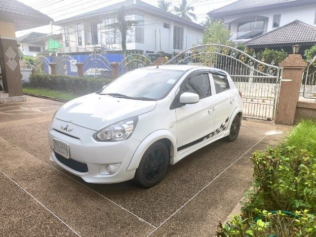 Mitsubishi Mirage 2012 1.2 GLX เบนซิน เกียร์ธรรมดา ขาว รูปที่ 3