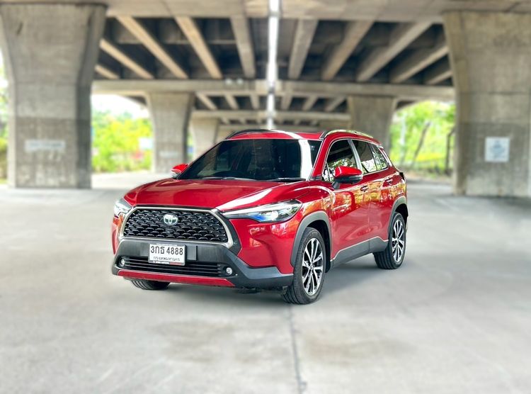 รถ Toyota Corolla Cross 1.8 Hybrid Premium Safety Modellista สี แดง