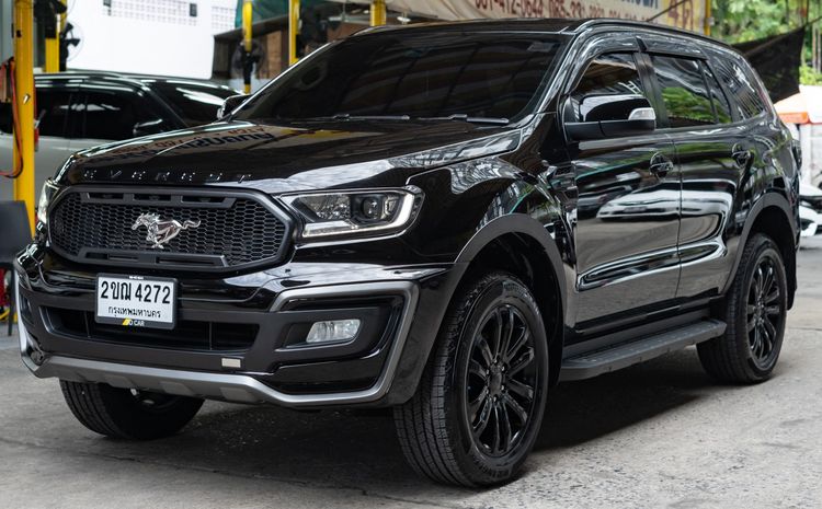 Ford Everest 2021 2.0 Turbo Sport Utility-car ดีเซล ไม่ติดแก๊ส เกียร์อัตโนมัติ ดำ รูปที่ 2