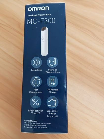 เครื่องใหม่ มือหนึ่ง มีรับประกัน Omron MC-F300 เทอร์โมมิเตอร์อินฟาเรด วัดไข้ ทางหน้าผาก 1 วินาที รูปที่ 2