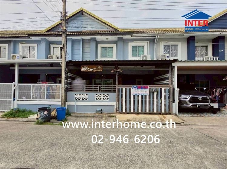 ทาวน์เฮ้าส์ 2 ชั้น 18 ตร.ว. หมู่บ้านพฤกษา20 ลำลูกกาคลอง2 ใกล้โลตัส ลำลูกกาคลอง2 ซอยเสมาฟ้าครามลำลูกกาคลอง2 ถนนลำลูกกา ลำลูกกา ปทุมธานี