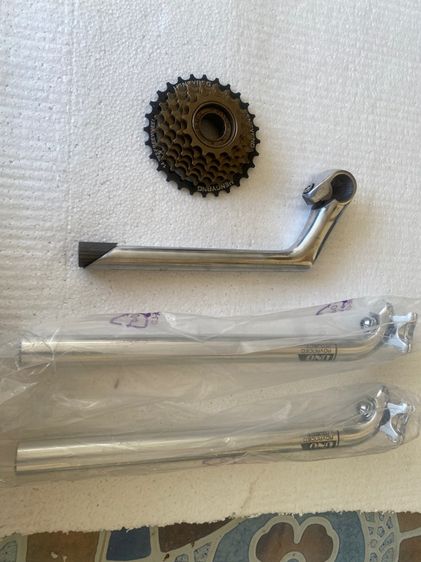 หลักอานจักรยาน27.2mm สเต็มจักรยาน เฟือง7สปีดเกลียว