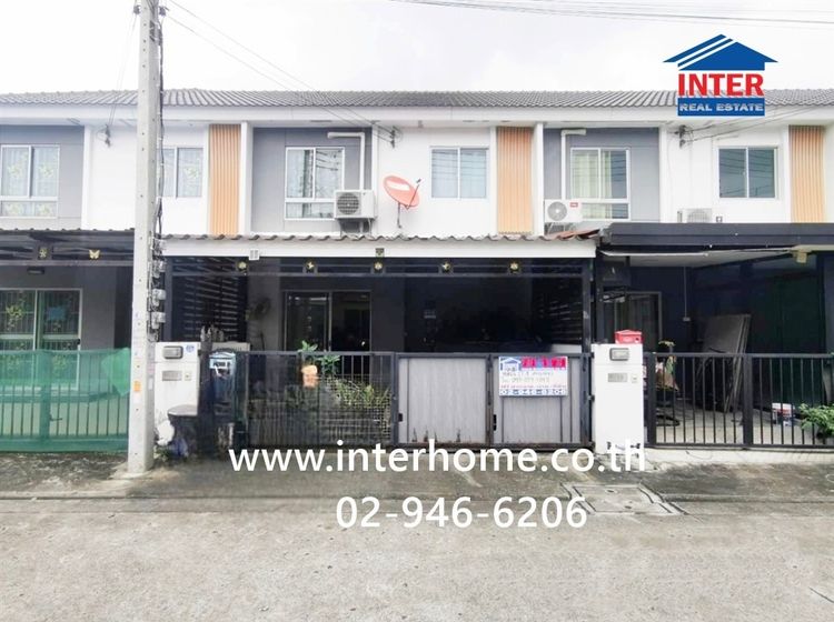 ทาวน์เฮ้าส์ 2 ชั้น 17.4 ตร.ว. หมู่บ้านบ้านพฤกษา116 รังสิต คลองหก ใกล้ฟิวเจอร์พาร์ครังสิต ซอยรังสิตคลองหก ถนนเลียบคลองหก ถนนรังสิต-นครนายก 
