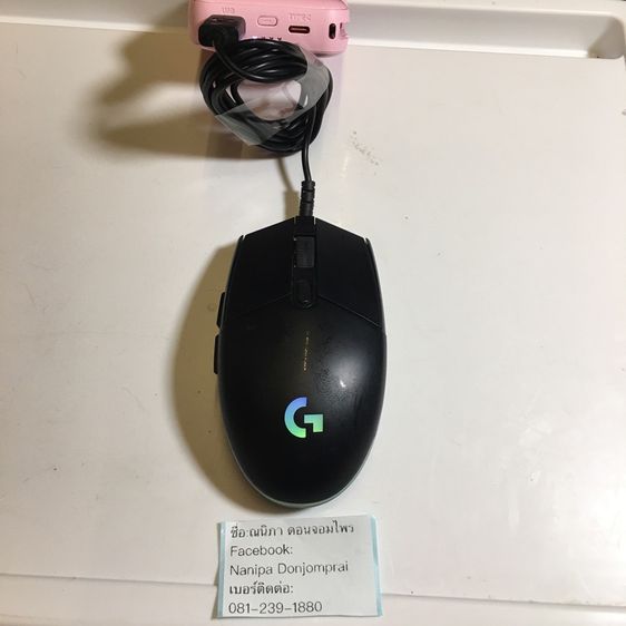 เมาส์เกมส์มิ่ง  Logitech G102 มือสอง สภาพดี ใช้งานได้ปกติ 