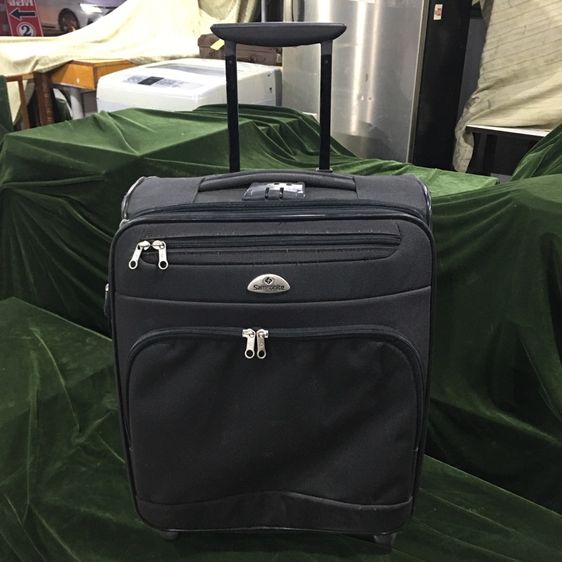 ไม่ระบุ ดำ ผ้า ขายกระเป๋าเดินทาง 2 ล้อลาก ยี่ห้อSamsonite แท้ มือสอง สภาพดี