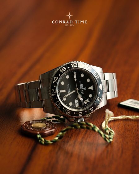 Rolex GMT Master II 116710LN Green Hand Black DIal Oyster Steel 2014 40mm. Fullset 