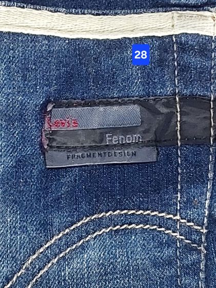 Levi's Fenom สายฟ้า สีขาว เอวจากป้าย 28ยาว32ยาวทั้ว42ขากว้าง8 สวยผ้าแน่นสภาพใหม่มาก รูปที่ 2