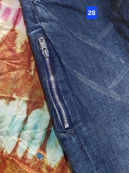 Levi's Fenom สายฟ้า สีขาว เอวจากป้าย 28ยาว32ยาวทั้ว42ขากว้าง8 สวยผ้าแน่นสภาพใหม่มาก รูปที่ 11
