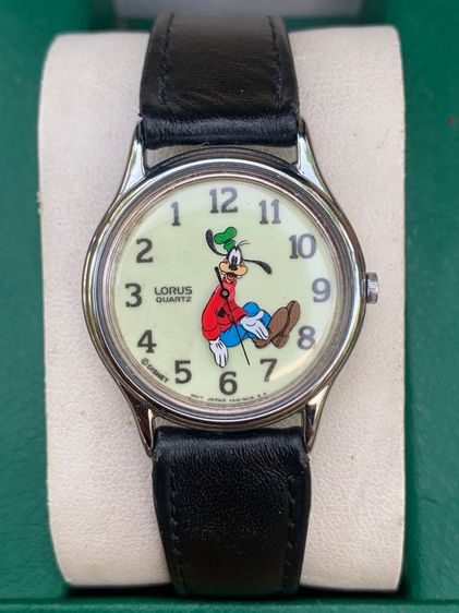 นาฬิกา Rare Vintage Seiko by Lorus Backwards Goofy Glow in The Dark Disney Watch 1980