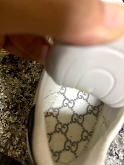 Gucci Ace Classic White Leather Low Top Sneakers เบอร์7 รูปที่ 7