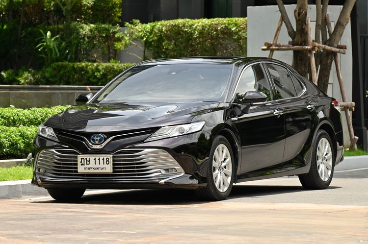 Toyota Camry 2020 2.5 HV Premium Sedan ไฮบริด ไม่ติดแก๊ส เกียร์อัตโนมัติ ดำ
