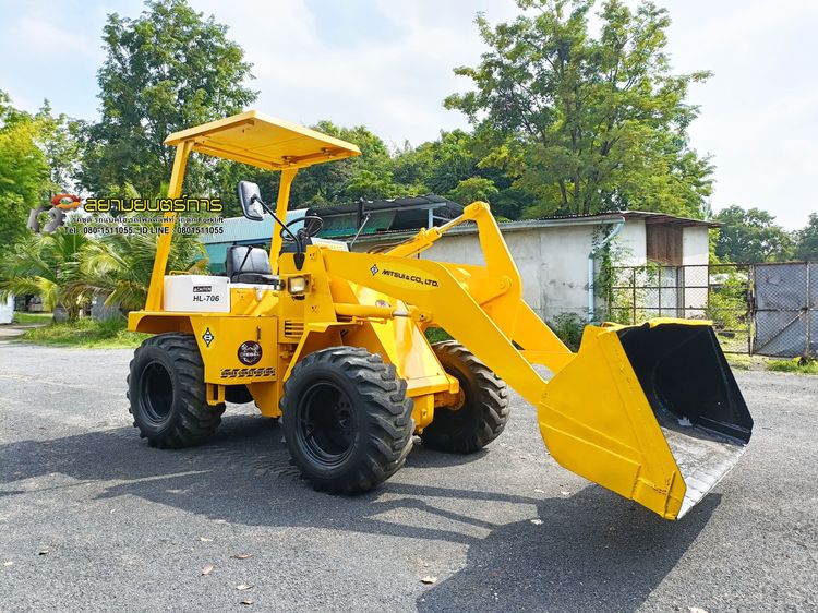 รถตัก เอวอ่อน MITSUI บุ้งกี๋ ขนาด 0.75 คิว ขับเคลื่อน 4 ล้อ   4WD ล้อ-ยางสภาพดี ทั้ง 4 เส้น ตักขึ้น รถ 6 ล้อได้สบายๆ รูปที่ 9