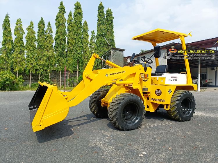 รถตัก เอวอ่อน MITSUI บุ้งกี๋ ขนาด 0.75 คิว ขับเคลื่อน 4 ล้อ   4WD ล้อ-ยางสภาพดี ทั้ง 4 เส้น ตักขึ้น รถ 6 ล้อได้สบายๆ รูปที่ 5