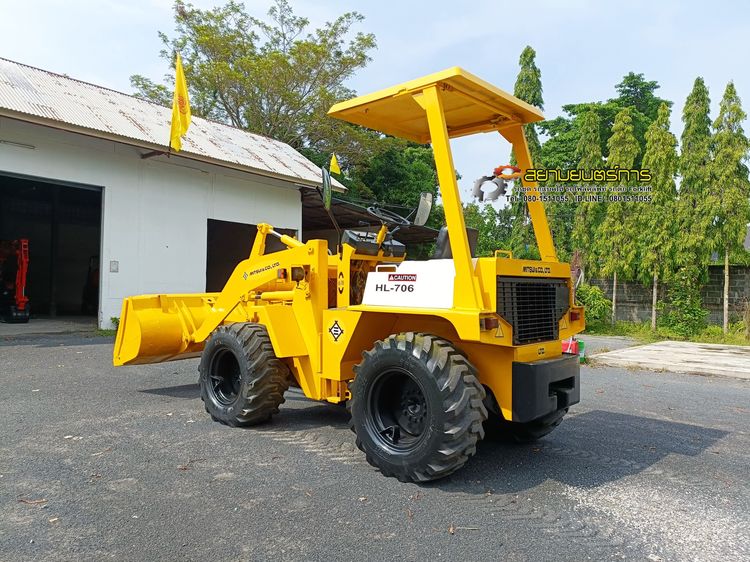 รถตัก เอวอ่อน MITSUI บุ้งกี๋ ขนาด 0.75 คิว ขับเคลื่อน 4 ล้อ   4WD ล้อ-ยางสภาพดี ทั้ง 4 เส้น ตักขึ้น รถ 6 ล้อได้สบายๆ รูปที่ 7