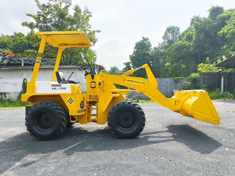 รถตัก เอวอ่อน MITSUI บุ้งกี๋ ขนาด 0.75 คิว ขับเคลื่อน 4 ล้อ   4WD ล้อ-ยางสภาพดี ทั้ง 4 เส้น ตักขึ้น รถ 6 ล้อได้สบายๆ รูปที่ 10