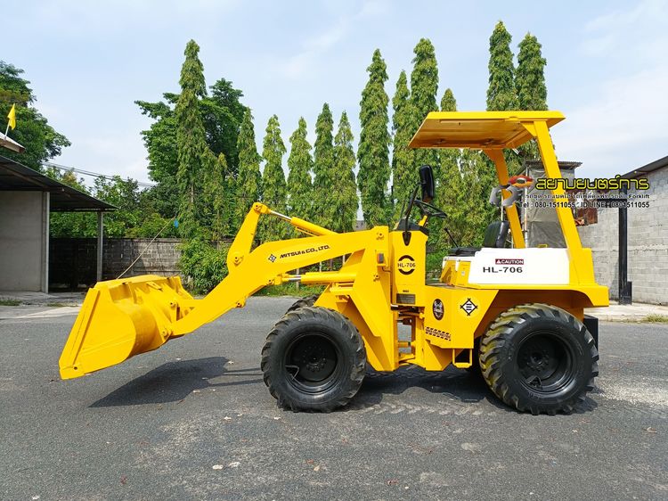 รถตัก เอวอ่อน MITSUI บุ้งกี๋ ขนาด 0.75 คิว ขับเคลื่อน 4 ล้อ   4WD ล้อ-ยางสภาพดี ทั้ง 4 เส้น ตักขึ้น รถ 6 ล้อได้สบายๆ รูปที่ 6