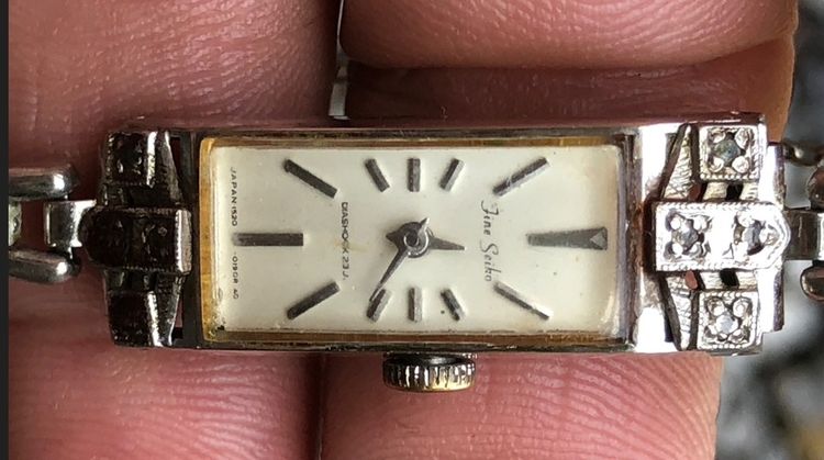  Fine Seiko DLASHOCK 23J Lady ไขลาน หน้าแป้ง  รูปที่ 3