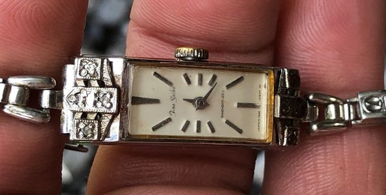  Fine Seiko DLASHOCK 23J Lady ไขลาน หน้าแป้ง  รูปที่ 10