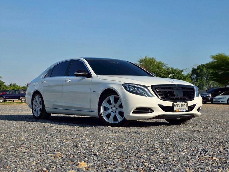 Mercedes-Benz S-Class 2016 S500 Sedan ปลั๊กอินไฮบริด (PHEV) เกียร์อัตโนมัติ ขาว รูปที่ 3