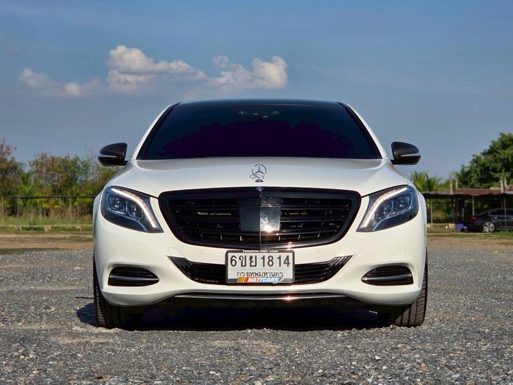 Mercedes-Benz S-Class 2016 S500 Sedan ปลั๊กอินไฮบริด (PHEV) เกียร์อัตโนมัติ ขาว รูปที่ 2