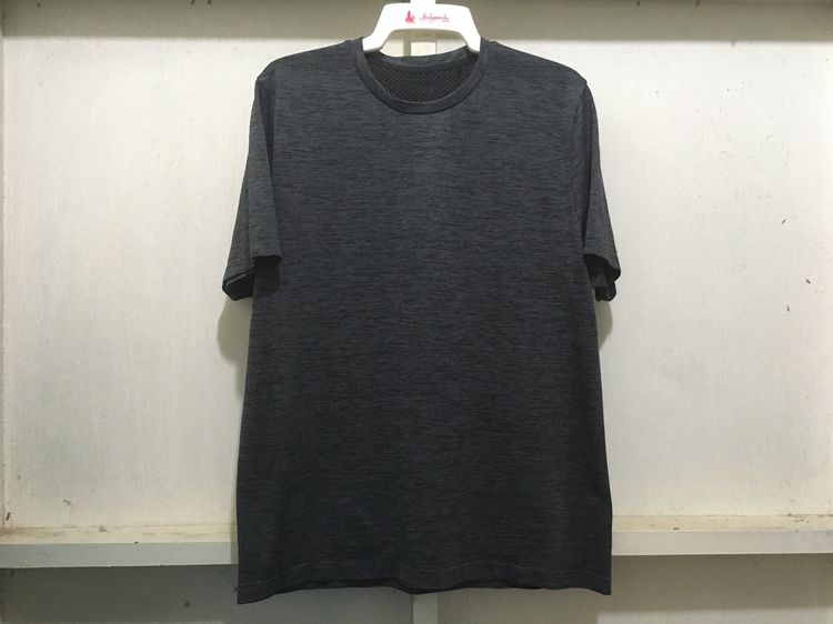 เสื้อทีเชิ้ต XL เสื้อคอกลม GU ACTIVE แบรนด์ GU สีเทาเข้ม