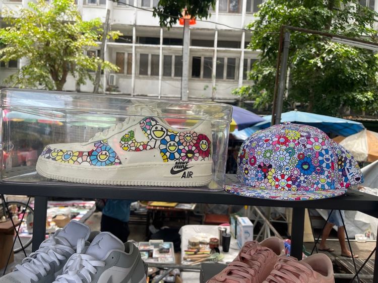 รองเท้า -Nike Air Force 1 Custom Murakami 