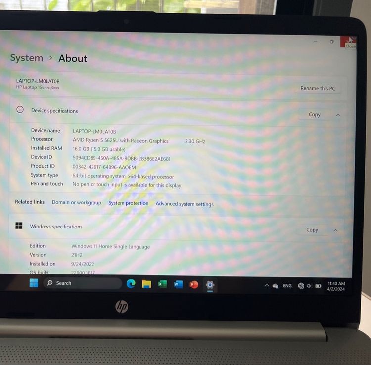 HP Laptop 15s-eq3xxx  รูปที่ 2