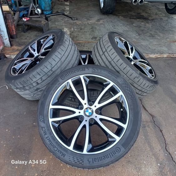 ล้อแม็ก BMW ขอบ19"นิ้ว ขนาดรูน๊อด 5 รู X 120 ใส่ BMW , BYD Seal  พร้อมยาง คอนติเนนทรัล Max07 ปี 2024