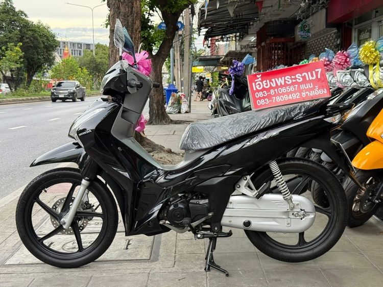 Wave125i สี ดำ-เทา ปี65 รถบ้านมือเดียว