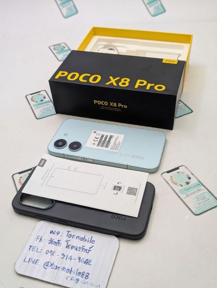 ยี่ห้ออื่นๆ 256 GB ขาย เทิร์น Poco X8 Pro Ram 8 Rom 256 ศูนย์ไทย สภาพใหม่เอี่ยม อุปกรณ์ครบยกกล่อง ประกันยาว รอบชาร์จ 4 รอบ เพียง 8,290 บาท ครับ 