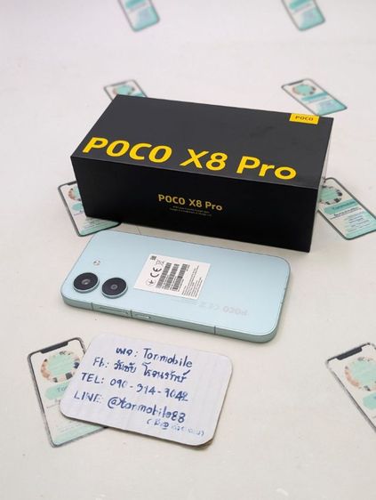 ขาย เทิร์น Poco X8 Pro Ram 8 Rom 256 ศูนย์ไทย สภาพใหม่เอี่ยม อุปกรณ์ครบยกกล่อง ประกันยาว รอบชาร์จ 4 รอบ เพียง 8,290 บาท ครับ  รูปที่ 2