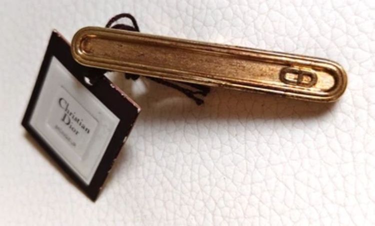 คลิปหนีบเนคไทวินเทจ ( Tie Clip)แบรนด์ Christian Dior 