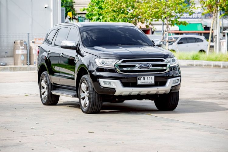 Ford Everest 2016 3.2 Titanium 4WD Utility-car ดีเซล ไม่ติดแก๊ส เกียร์อัตโนมัติ ดำ รูปที่ 2