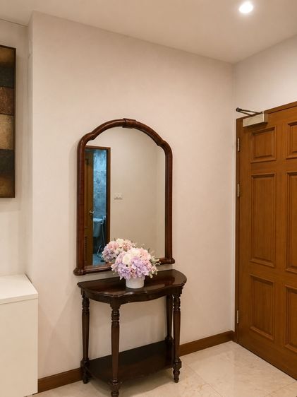 เฟอร์นิเจอร์เก่า Verona Mirror Console Vintage European style entryway mirror  console set