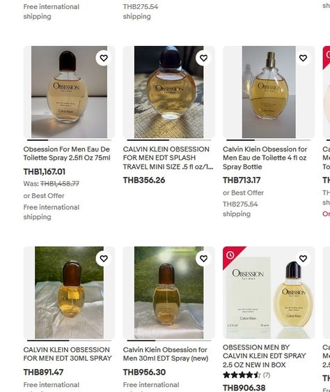 น้ำหอมวินเทจ Calvin Klein Obsession 15 ml MADE IN USA รูปที่ 15