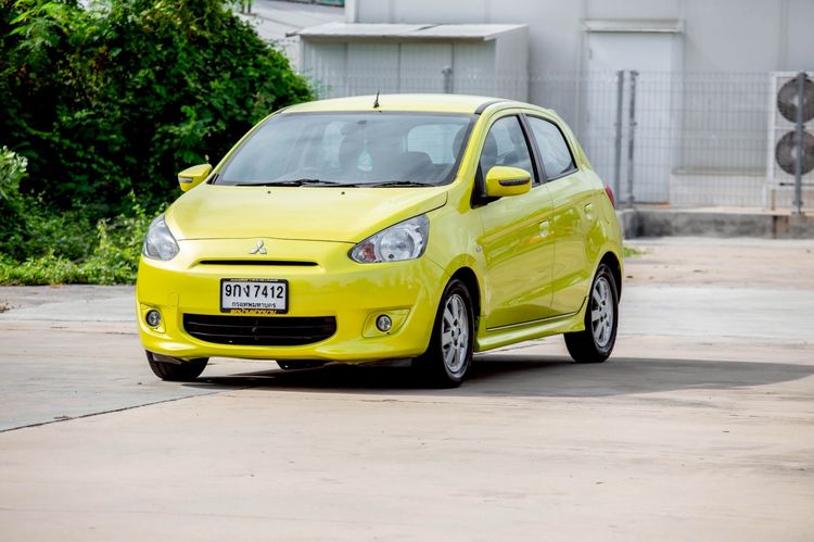 รถ Mitsubishi Mirage 1.2 GLS สี เหลือง