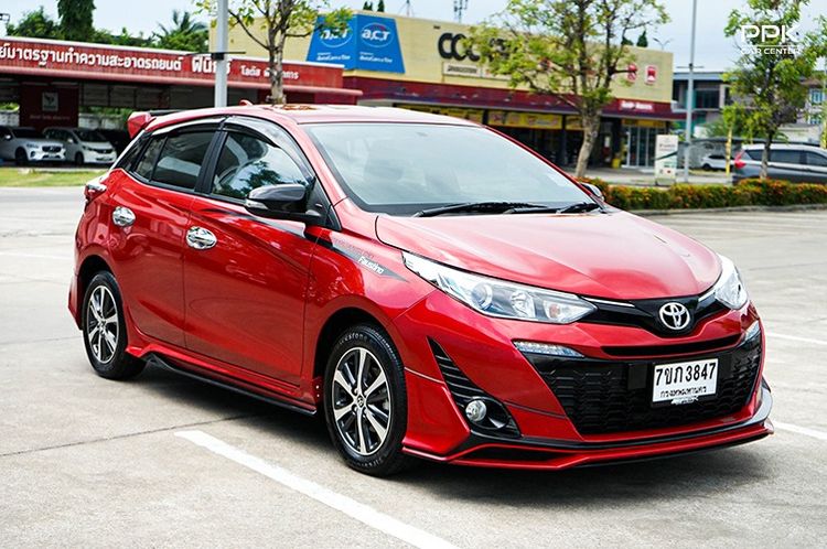 Toyota Yaris 2019 1.2 G Plus Sedan เบนซิน ไม่ติดแก๊ส เกียร์อัตโนมัติ แดง รูปที่ 3