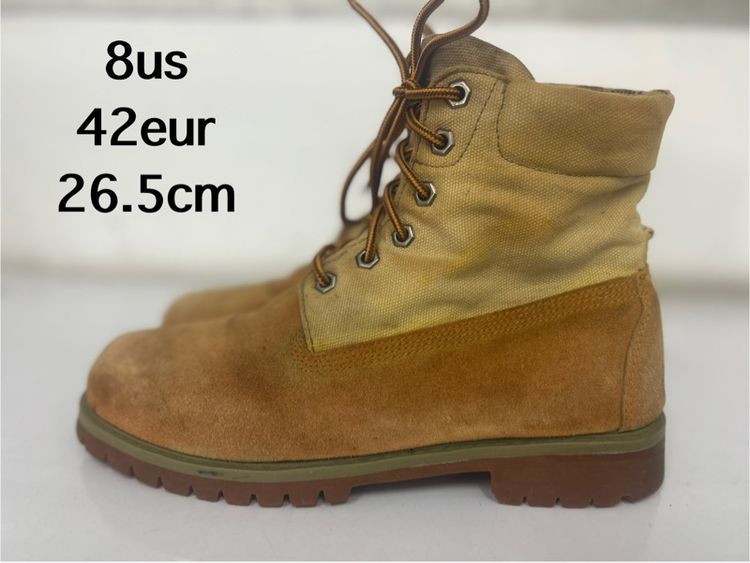 น้ำตาล หนังแท้ รองเท้าบู๊ท UK 7.5 | EU 41 1/3 | US 8 รองเท้า timberland