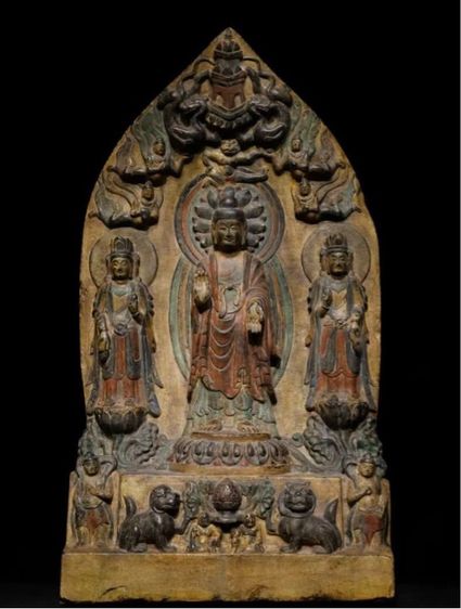 ✨พระพุทธรูปศิลาแกะสลัก (Limestone Stele) หินอ่อน