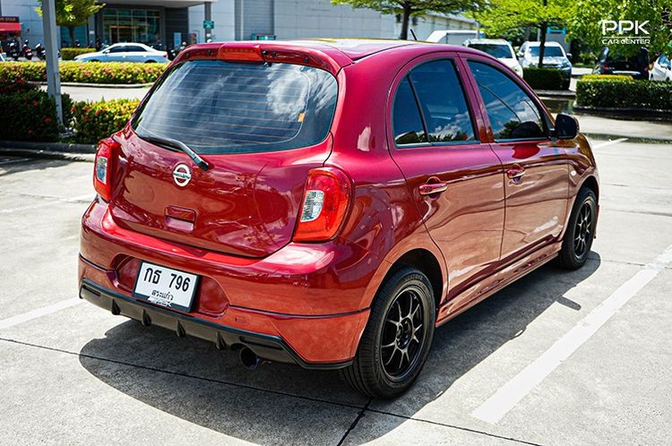 Nissan March 2019 1.2 E Sedan เบนซิน ไม่ติดแก๊ส เกียร์อัตโนมัติ แดง รูปที่ 4