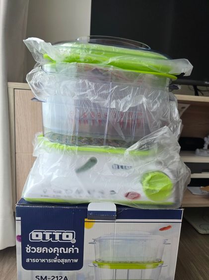 ส่งต่อของใหม่แกะกล่อง หม้อนึ่งไฟฟ้า 3 ชั้น OTTO รุ่น SM-212A