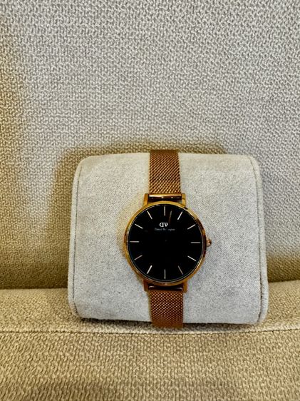  Daniel Wellington (DW) สี Rose Gold หน้าดำ สาย Mesh